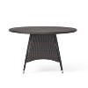 NicBex 46.5" Outdoor Dining Table,Square Wicker Patio Table with Modern Design for 2 to 4 Chairs,Outdoor Furniture,Brown - 4 of 4