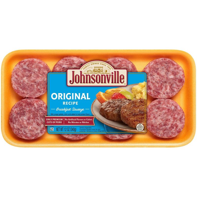 Johnsonville Original Recipe Breakfast Sausage Patties - 12oz, 1 of 5
