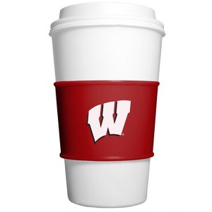 FanPans Team Logo Silicone Cup Sleeve - NCAA Wisconsin Badgers - 1 of 3
