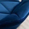 ORRD Diamond Tufted Velvet Office Chair, Adjustable Swivel Ergonomic Desk Chair with High-Density Foam Cushion and Gas Lift，Blue - 4 of 4