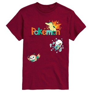 Men's - Pokémon - Cyndaquil, Oshawott, Rowlet Short Sleeve Graphic T-Shirt - 1 of 2