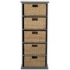 The Lakeside Collection Bookcases with 5 Baskets - 3 of 4