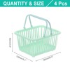Unique Bargains Plastic Grocery Shopping Toy Organizing Mini Decorative Baskets 6.3" x 3.5" x 5.1" 4 Pcs - 2 of 4