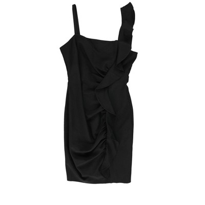 GUESS Womens Ruffled Bodycon Dress