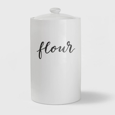 Flour Food Storage Canister White - Threshold™