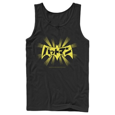 Men's Batman Logo Kanji Characters Tank Top : Target