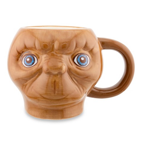 Silver Buffalo E.t. The Extra-terrestrial Face 3d Sculpted Ceramic Mug