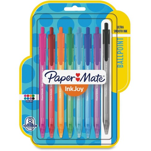 Paper Mate InkJoy 100ST Ballpoint Stick Pens, Black, Medium 1.0 mm, 12/BX