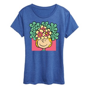 Women's - Peanuts - Sally Flowers Short Sleeve Graphic T-Shirt - 1 of 4