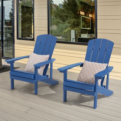 Sonkuki  2-Pack Recycled Plastic Wood Adirondack Chair