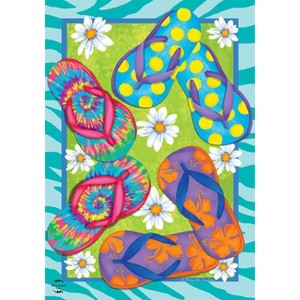 Briarwood Lane Garden Flag 18x12.5 For Outdoor Fun Flip Flops Summer Garden Flag Flag For Summer Garden Flag Flags For Outside - 1 of 4