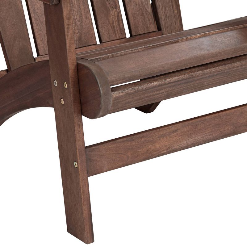 Teal Island Designs Dylan Dark Wood Outdoor Adirondack Chair, 4 of 9