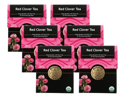 Buddha Teas Organic Red Clover Tea - Case Of 6/18 Bags : Target