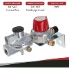 GasOne 2-Stage Auto Changeover LP Propane Gas Regulator With Two 12 Inch Pigtails - RV Propane Regulator for 2 tanks for RVs, Vans, Trailers - 4 of 4