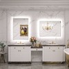 Keonjinn LED Backlit Bathroom Vanity Wall Mirror, 3 Color Temperatures Dimmable, Anti-Fog - 2 of 4