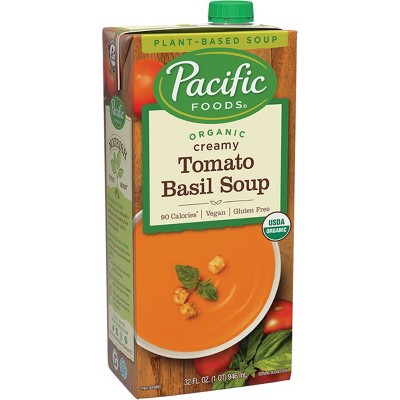 Pacific Foods Organic Gluten Free Vegan Tomato Basil Soup - 32oz
