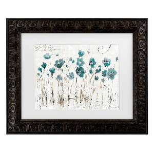 Trademark Fine Art - Lisa Audit Abstract Balance VI Blue Matted Framed Art - 1 of 4