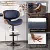 Gikpal Barstools, Adjustable Bentwood Barstools, Modern PU Leather Upholstered Bar Chair with Back and Footrest, for Bar, Dining Room - 2 of 4
