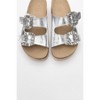 Polacca - Silver Leather Slide Sandal (Women) | Forever & Always Shoes - 3 of 4