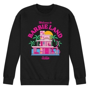Men's - Barbie - Welcome To Barbie Land Graphic Fleece Sweatshirt - 1 of 4