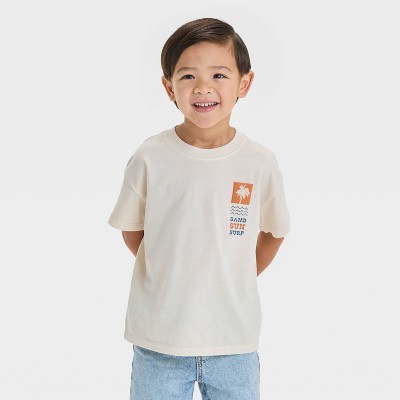 Toddler Boys' Short Sleeve Dune Buggy Graphic T-Shirt - Cat & Jack™ Beige