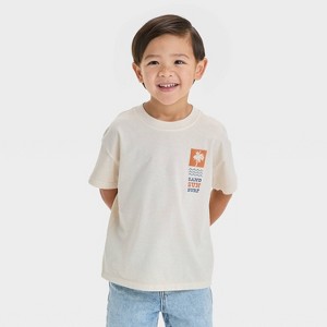 Toddler Boys' Short Sleeve Dune Buggy Graphic T-Shirt - Cat & Jack™ Beige - 1 of 4