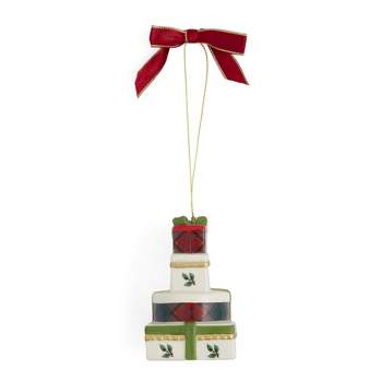 Spode Christmas Tree Teddy On Sleigh Ornament - 3.5