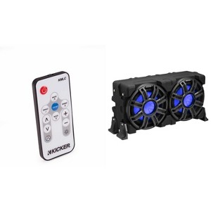 Kicker 51MWLE104 - MWE 10-Inch Loaded Premium Marine Sub Encl w/ Passive Radiator 4ohm  ( Includes LED Remote ) - 1 of 4