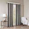 Sapphtopaz Grommet Top Curtains Knitted Jacquard Damask Window Curtain Panel, Total Blackout, More Privacy for Bedroom, Living Room, Machine Washable - 4 of 4