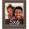 PosterPalooza | 5x6 Modern Bamboo Picture Frame, UV Acrylic, 5 Finishes - 2 of 4