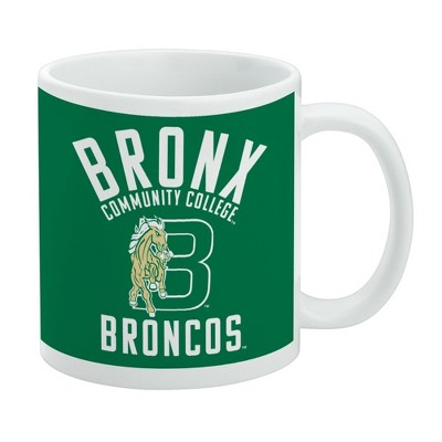 Bronx Community College Broncos Logo Ceramic Coffee Mug Novelty Gift Mugs for Coffee Tea and Hot Drinks 11oz White