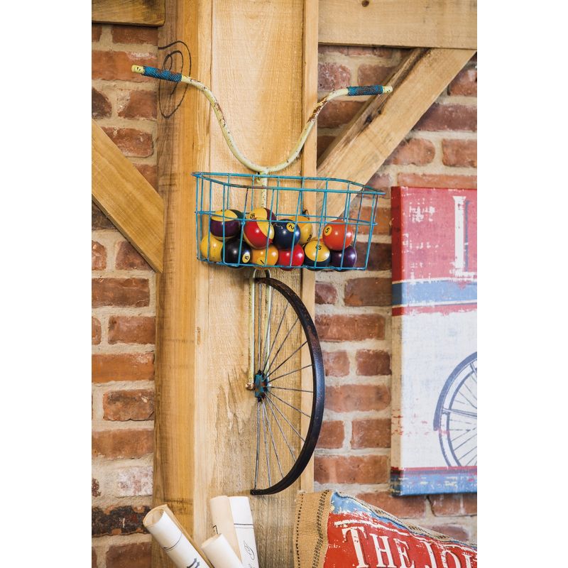Evergreen Beautiful Springtime Bicycle Wall Decor with Front Basket Planter - 22x8x31 in, 4 of 6