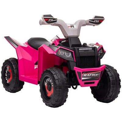 INFURNIC Baby Walkers Kids ATV Quad Ride On Car with Forward Backward Function Wear Resistant Wheels for Toddlers, Pink, 27.5"*16.3"*19"
