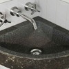 vidaXL Wall Hung Corner Basin Gray (38-45) x (38-45) x 12 cm - 3 of 4
