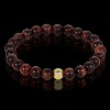 West Coast Jewelry Men's Natural Stone and Hematite Stone Bead Stretch Bracelet (8mm) - 8" - 2 of 3