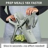 NutriSlicer Upright Mandoline Slicer – 5 Stainless Steel Blades, BPA-Free and Dishwasher Safe - 3 of 4
