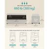 SONGMICS Storage Ottoman Bench End of Bed Bench Storage Chest Load up to 660 lb for Living Room Bedroom - 4 of 4