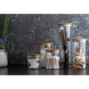 Le'raze Set of 5 Glass Kitchen Canisters with Airtight Bamboo Lid, Glass Storage Jars for Kitchen, Bathroom - Ideal for Flour, Coffee, Cookie Jar - 4 of 4