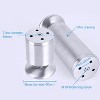 4 PACK Stainless Steel Wire Drawing Thickened Column Sofa Furniture Cabinet Foot, Height: 80mm - 3 of 4