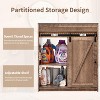 SinCiDo Bathroom Vanity with Sink, 30in Wide Farmhouse Bathroom Sink Cabinet with Sliding Barn Door & Drawers & Adjustable Shelves - 4 of 4