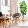 LOVMOR 7ft Artificial Fiddle Leaf Fig Tree with Woven Seagrass Plant Basket, Fake Tree Indoor Faux Plant for Living Room Office Floor Home Decor - 3 of 4