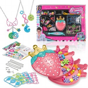 Ruvalino Baby and Toddler Learning Toys DIY Bracelet Making Kit with Beads and String for Creative Play, Multicolored, 16.92"*12.59"*2.75" - 1 of 2