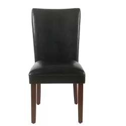 Set of 2 Parsons Dining Chair Faux Leather - Homepop