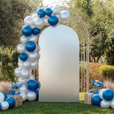 GAOMON Wedding Arch Backdrop Cover Double-Sided Spandex Fitted Arch Stand Covers Stretchy Backdrop Fitted Glitter
