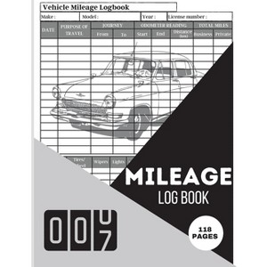 Mileage Log Book - by  Lev Marco (Paperback) - 1 of 1
