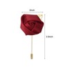 Unique Bargains Wedding Ceremony Anniversary Party Rose Groom Silk Metal Boutonnieres 12 Pcs - 2 of 3
