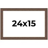 PosterPalooza | 24x15 Wide Barnwood Picture Frame, UV Acrylic, 6 Finishes - Grey, Brown, White, and Black - 2 of 4