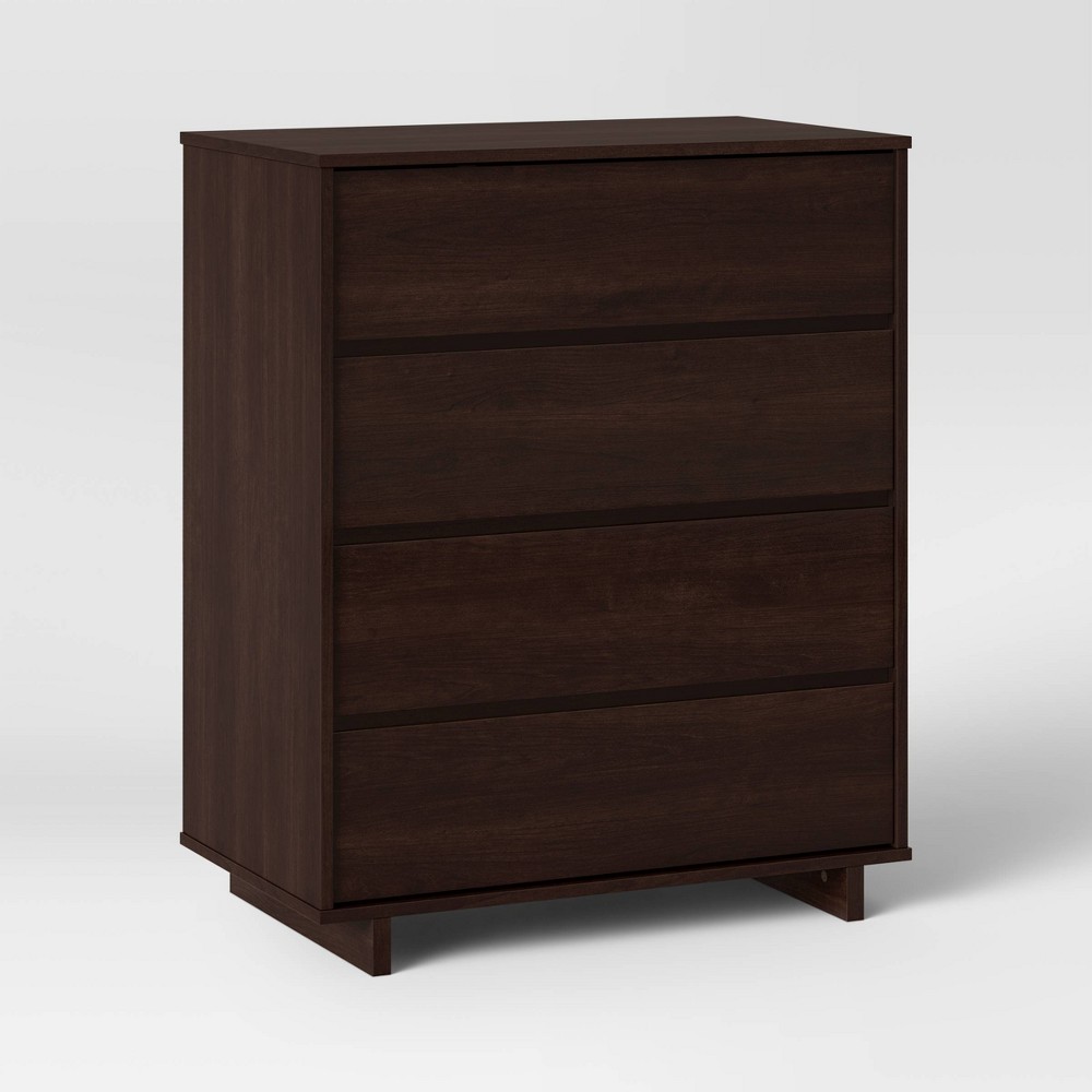 Modern 4 Drawer Dresser Espresso - Room Essentials