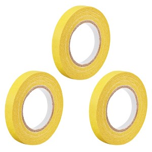 Unique Bargains Strong Adhesion No Sticky Residue DIY Crafts Masking Tapes 0.4" x 21 Yards 3 Pcs - 1 of 4