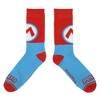 Super Mario Bros Colorblock Character Designs Adult 5-Pair Casual Crew Socks-OSFA - image 3 of 4